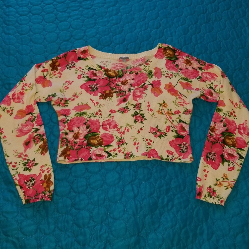 Charlotte Russe floral sweater
